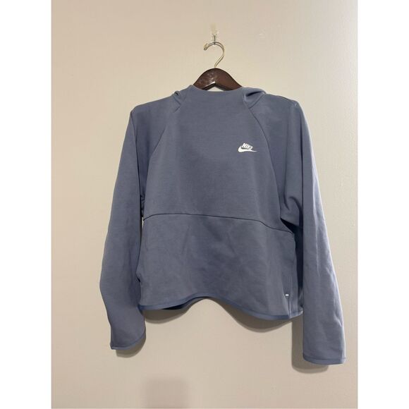 Nike Women’s Tech Fleece Hoodie Light Blue Size XL Pullover Sweatshirt - Picture 1 of 8